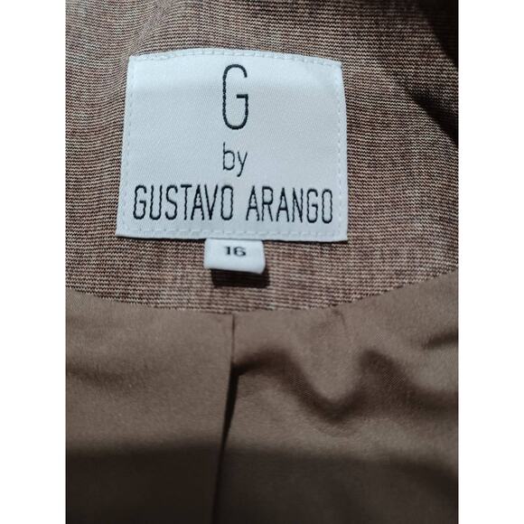 NEW GUSTAVO ARANGO Blazer Color Mink Size 16 - Picture 3 of 6